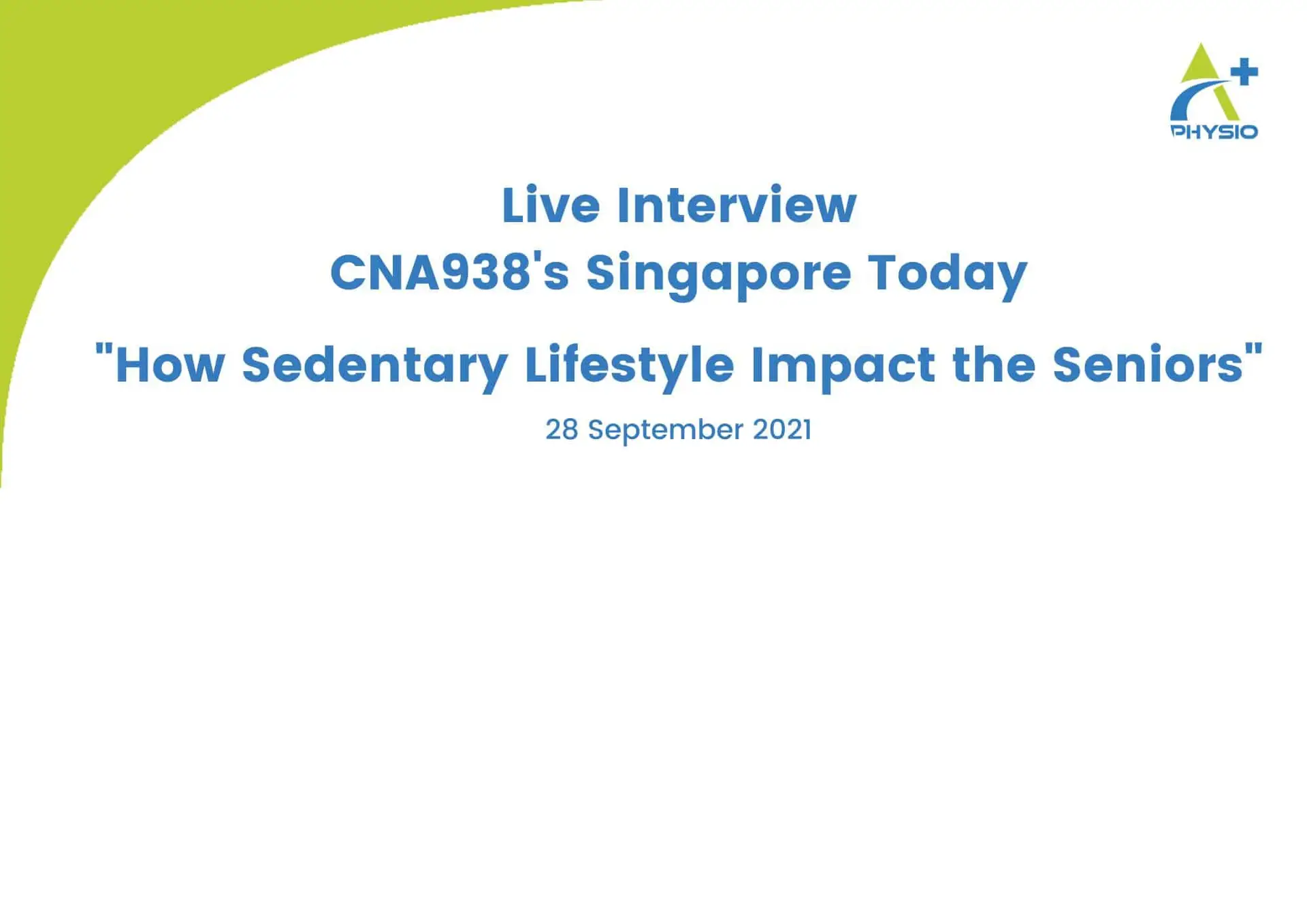 Live interview on CNA's Singapore Today