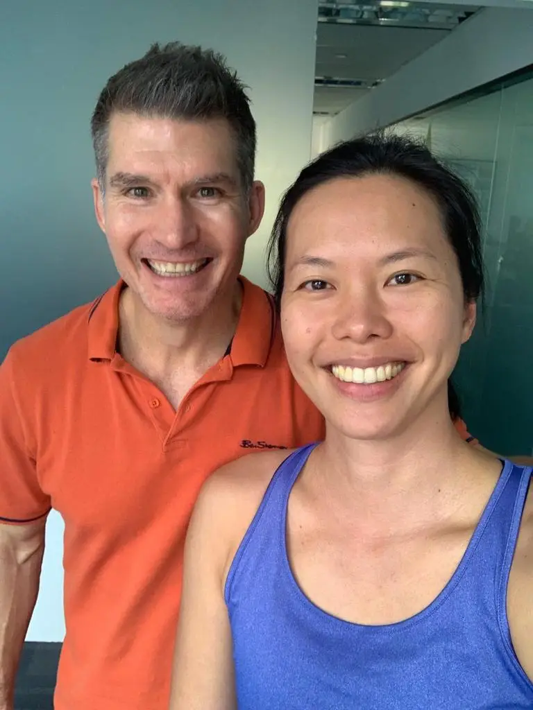 A Plus Physio's Michael and Tennis Pro Sarah